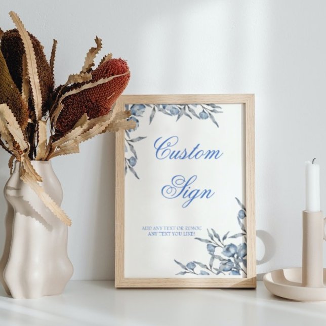 Etwas Blau vor dem Brautparty-Zeichen Poster (Von Creator hochgeladen)