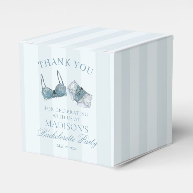Etwas Blau Wäsche Junggesellinnenparty Nachtisch Geschenkschachtel (Vorderseite)