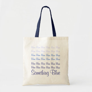 Etwas blaue Hochzeits-Tasche Tragetasche