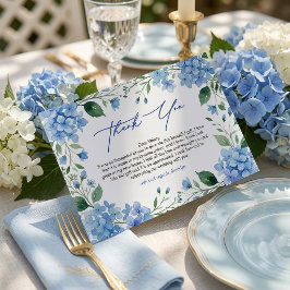 Etwas Blaue Hortensie Danke Brautparty