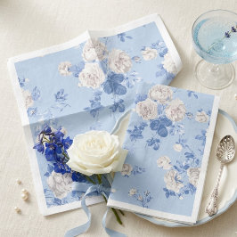 Etwas Blaue Wildblumen-Brautstrauß-Brautparty Serviette