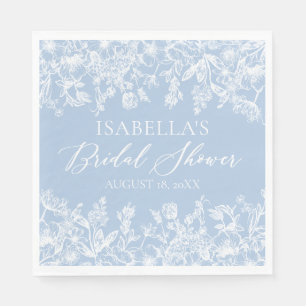 Etwas Blaues, bevor ich Brautparty Napkins mache Serviette