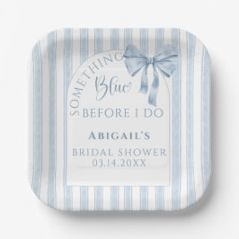 Etwas Blaues, bevor ich den Bogen mache Pappteller