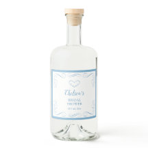 Etwas Blaues, bevor ich eine elegante Brautparty m