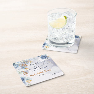 Etwas Blaues bevor ich es tue Brautparty zur Babyp Rechteckiger Pappuntersetzer