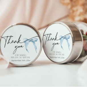 Etwas Blaues Junggesellinnen-Abschied Dusty Bow Da Runder Aufkleber