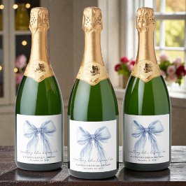 Etwas Blaues Schleifen-Wasserfarbe-Junggesellinnen