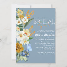 Etwas blaues Spring Garden Blume Brautparty