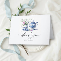 Etwas Blaues Toile Rahmen Chic Braut-Tea-Shower