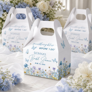 Etwas Blaues vor dem 'Ja-Wort' Florale Brautparty Geschenkschachtel