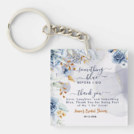 Etwas Blaues vor der Hochzeit - Gastgeschenke Schlüsselanhänger