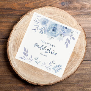 Etwas Blaues vor meiner Brautparty-Papier Serviette