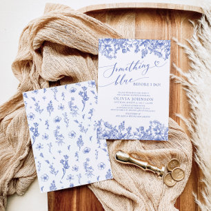 Etwas Blaues vor meiner Bridal Shower Einladung