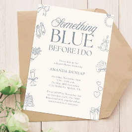 Etwas Blaues vor meiner Hochzeit - Bridal Shower g Einladung