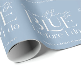 Etwas Blaues vor meiner Hochzeitsdusche Geschenkpapier