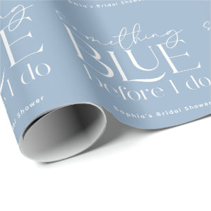 Etwas Blaues vor meiner Hochzeitsdusche Geschenkpapier
