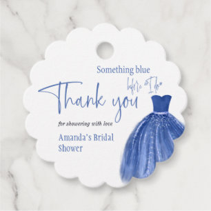 Etwas Blaues vor meiner Hochzeitskleid-Bridal-Show Geschenkanhänger