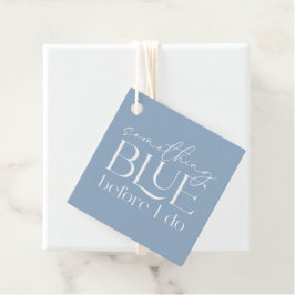 Etwas Blaues vor meiner Hochzeitsshower Geschenkanhänger