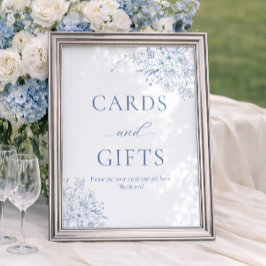 Etwas Blue Brautparty Cards and Gifts Poster