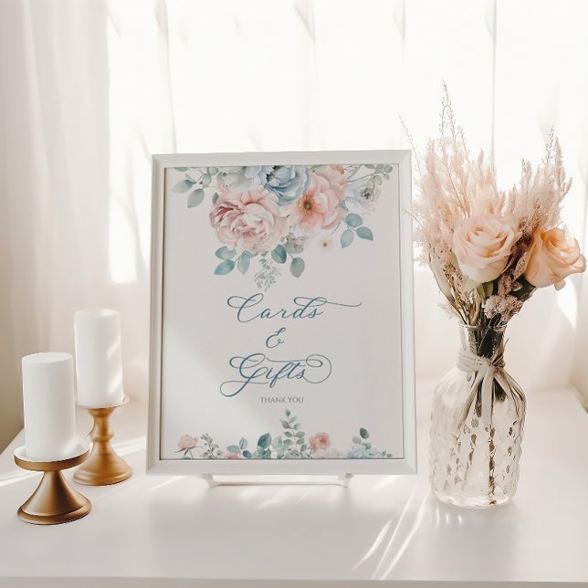 Etwas Blue Brautparty Cards and Gifts Poster (Von Creator hochgeladen)