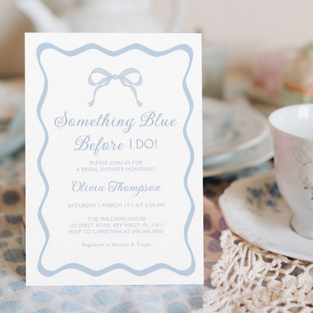 Etwas Blue Brautparty Einladung (Von Creator hochgeladen)