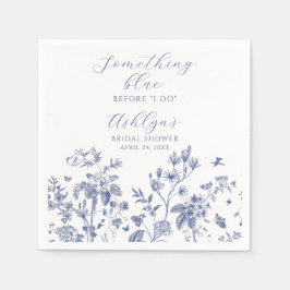 Etwas Blue Brautparty Paper Cocktail Napkin Serviette