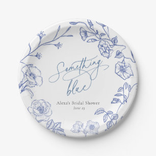 Etwas Blue Brautparty Pappteller