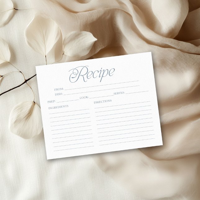 Etwas Blue Brautparty Rezept Cards (Von Creator hochgeladen)