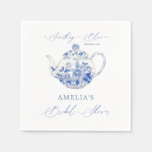Etwas Blue Brautparty Toile