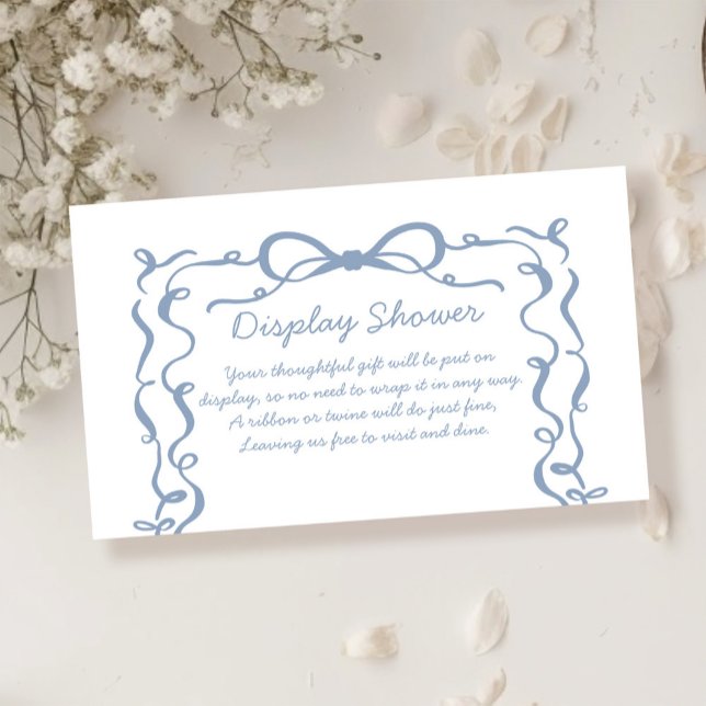 Etwas Blue Bridal Display Dusche Begleitkarte (Von Creator hochgeladen)
