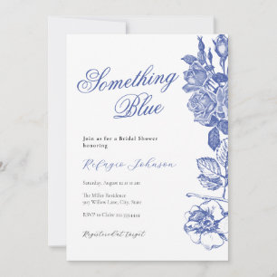 Etwas Blue Bridal Dusche Einladung