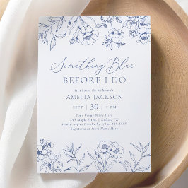 Etwas Blue Chinoiserie Brautparty Einladung