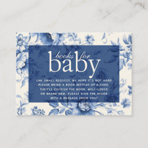 Etwas Blue Floral French Toile Books for Baby Begleitkarte