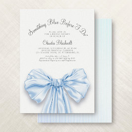 Etwas Blue French Bow Coquette Brautparty Einladung