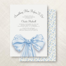 Etwas Blue French Bow Coquette Brautparty