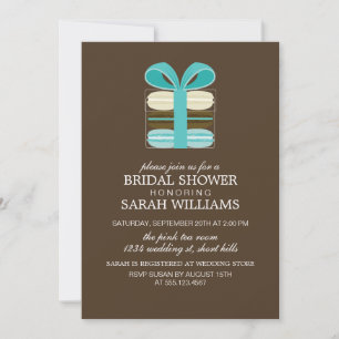 Etwas Blue French Macarons Einladung