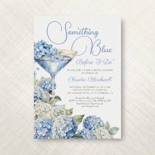 Etwas Blue Hydrangea Bridal Dusche Einladung