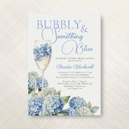 Etwas Blue Hydrangea Bridal Dusche Einladung