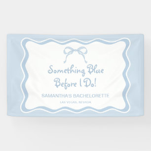 Etwas Blue Junggeselinnen-Abschied Willkommen Banner