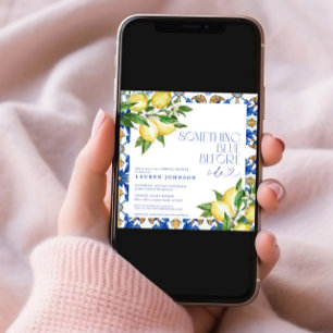 Etwas Blue Lemon marokkanisches Brautparty Einladung