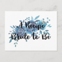 Etwas Blue Rose Brautparty Rezept Card