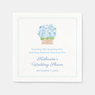 Etwas Blue Spring Summer Brautparty Serviette