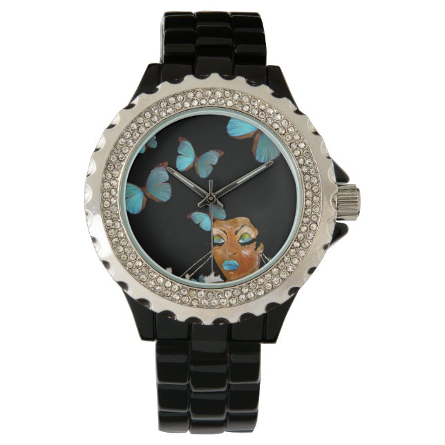 Etwas Blue Watch Armbanduhr (Vorderseite)