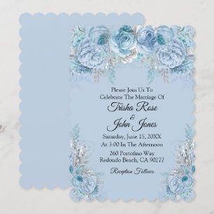 Etwas Blue Wedding Collection Einladung