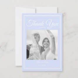 Etwas Blue Wedding Dankeschön Card Dankeskarte