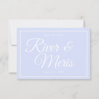 Etwas Blue Wedding speichert die Datumskarte
