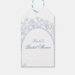 Etwas Blue Wildblume Bridal Dusche Einladung Geschenkanhänger