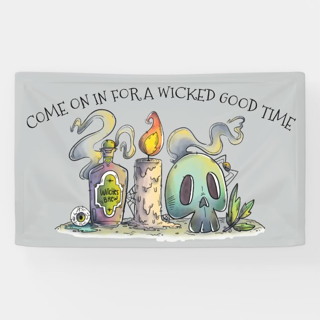 Etwas böse Halloween-Party-Fahne Banner (Horizontal)