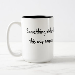 Etwas böse Schale Zweifarbige Tasse