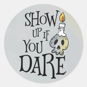 Etwas böser Halloween-Party-Aufkleber Runder Aufkleber